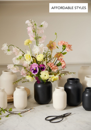 Black and White simple vases
