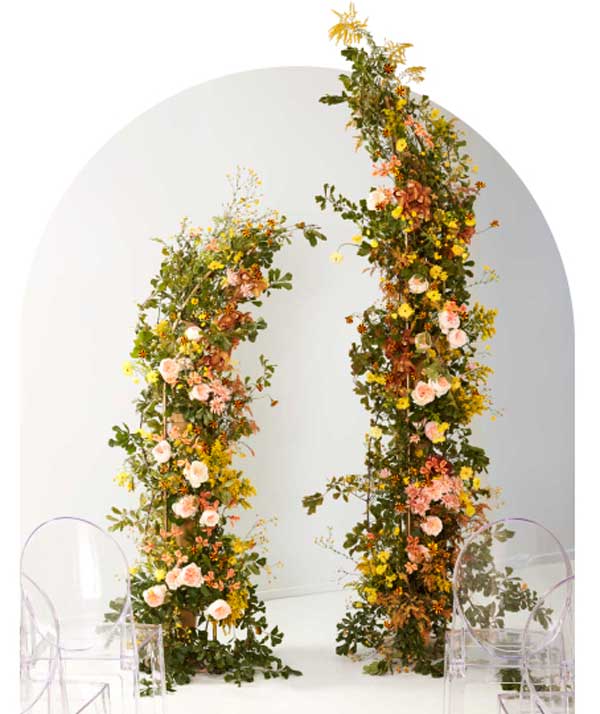 conservatory event floral arch design