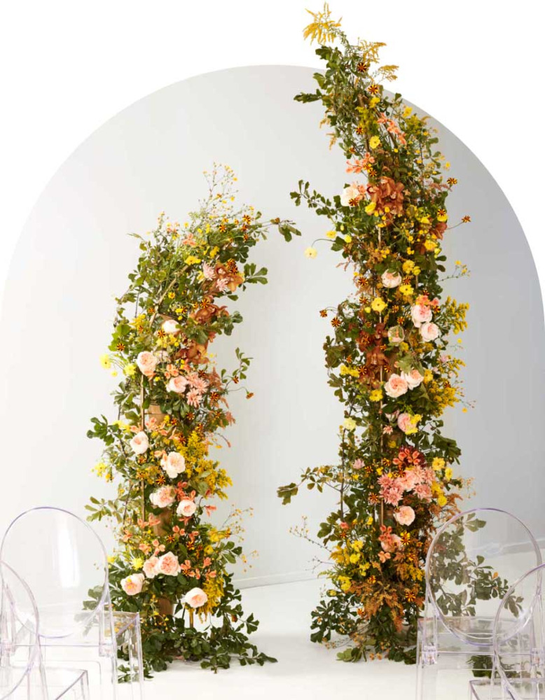conservatory event floral arch design