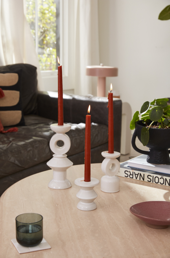 Floriddle Taper Candle Holders: Elegant Glass Candlesticks for Home De –  DormVibes