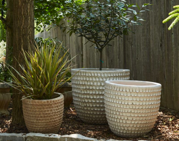 Nellie textured outdoor oversized planters